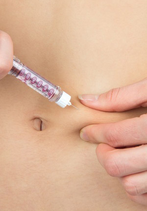 Imagen inyección insulina